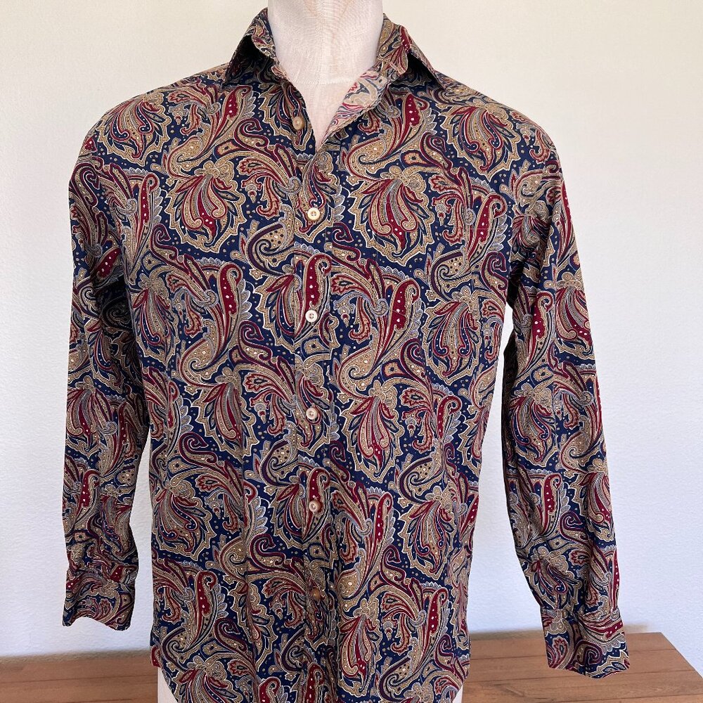 Austin Reed London - Paisley Long Sleeve Shirt - Size Medium
